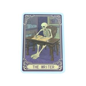 The Writer Skeleton Sticker Book Lover Kindle Notebook Decor